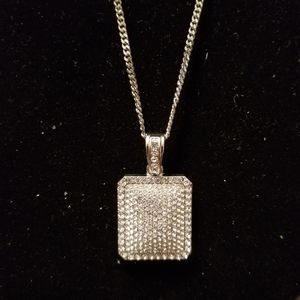 Unisex hip-hop Iced Out Bling necklace
